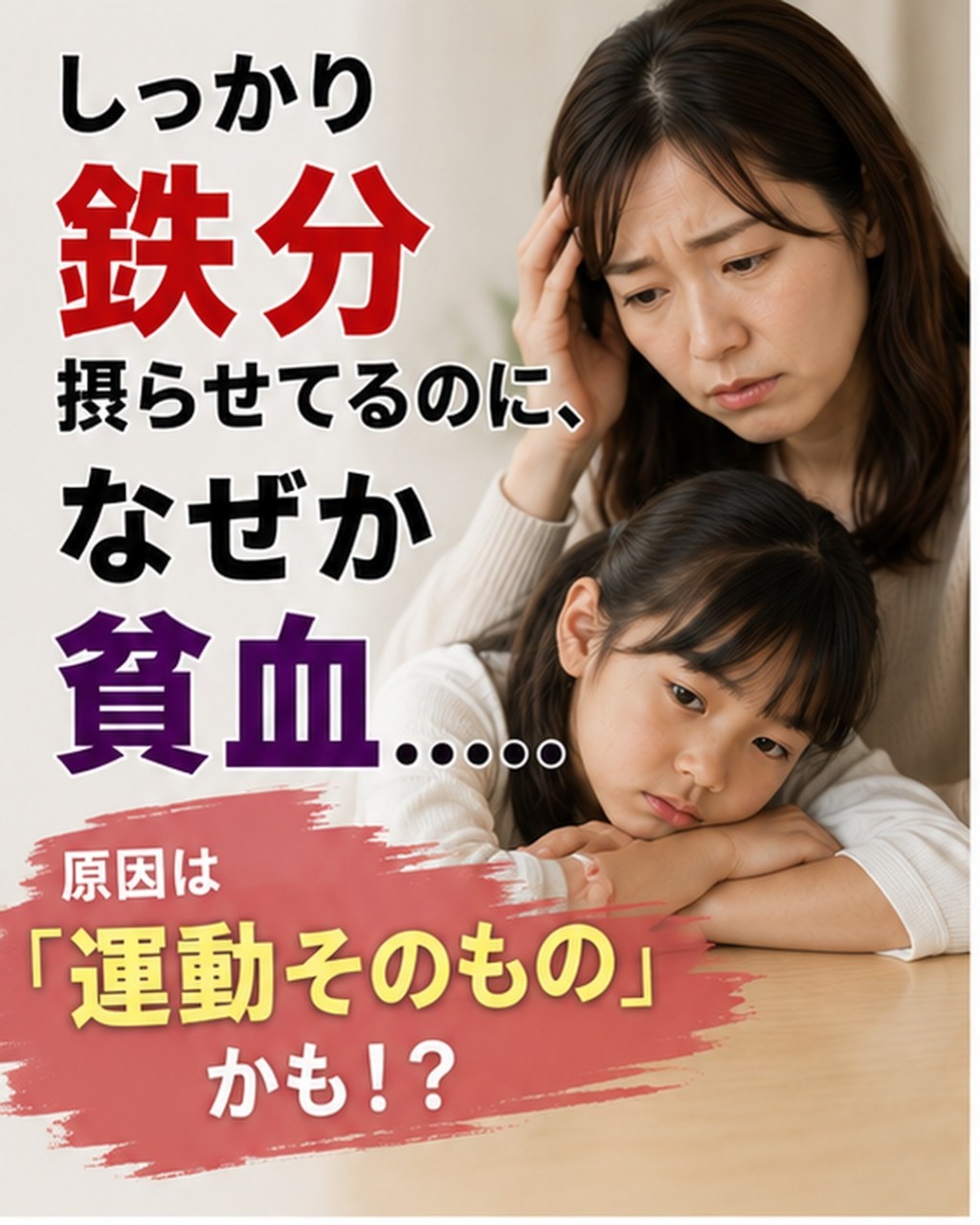 しっかり鉄分摂らせてるのに、なぜか貧血……原因は「運動そのもの」かも!?