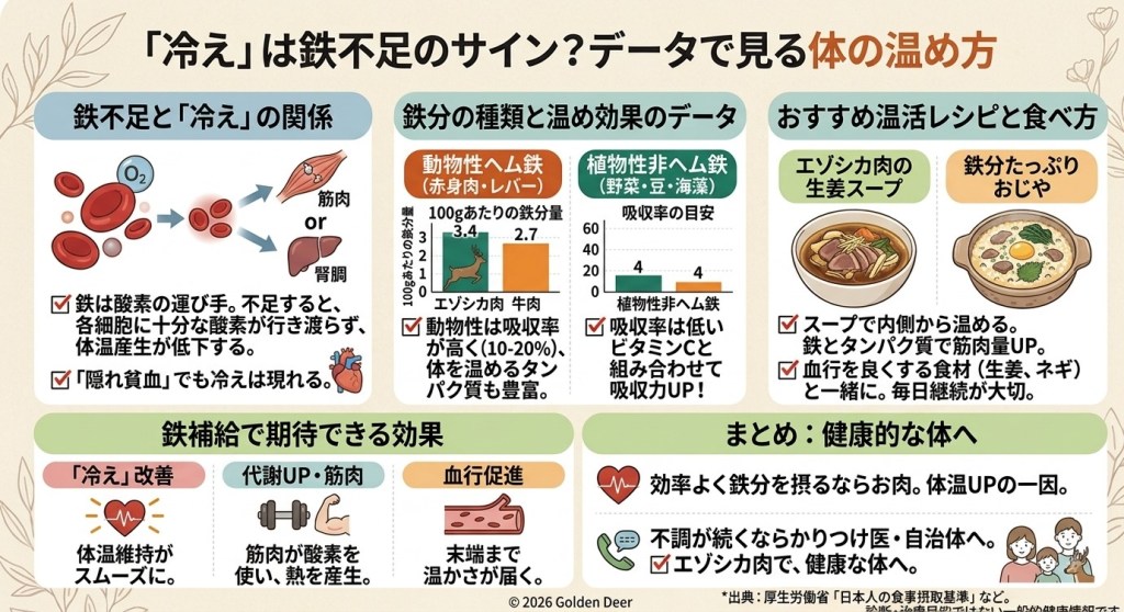 鉄分不足と「冷え性」は関係あるのか