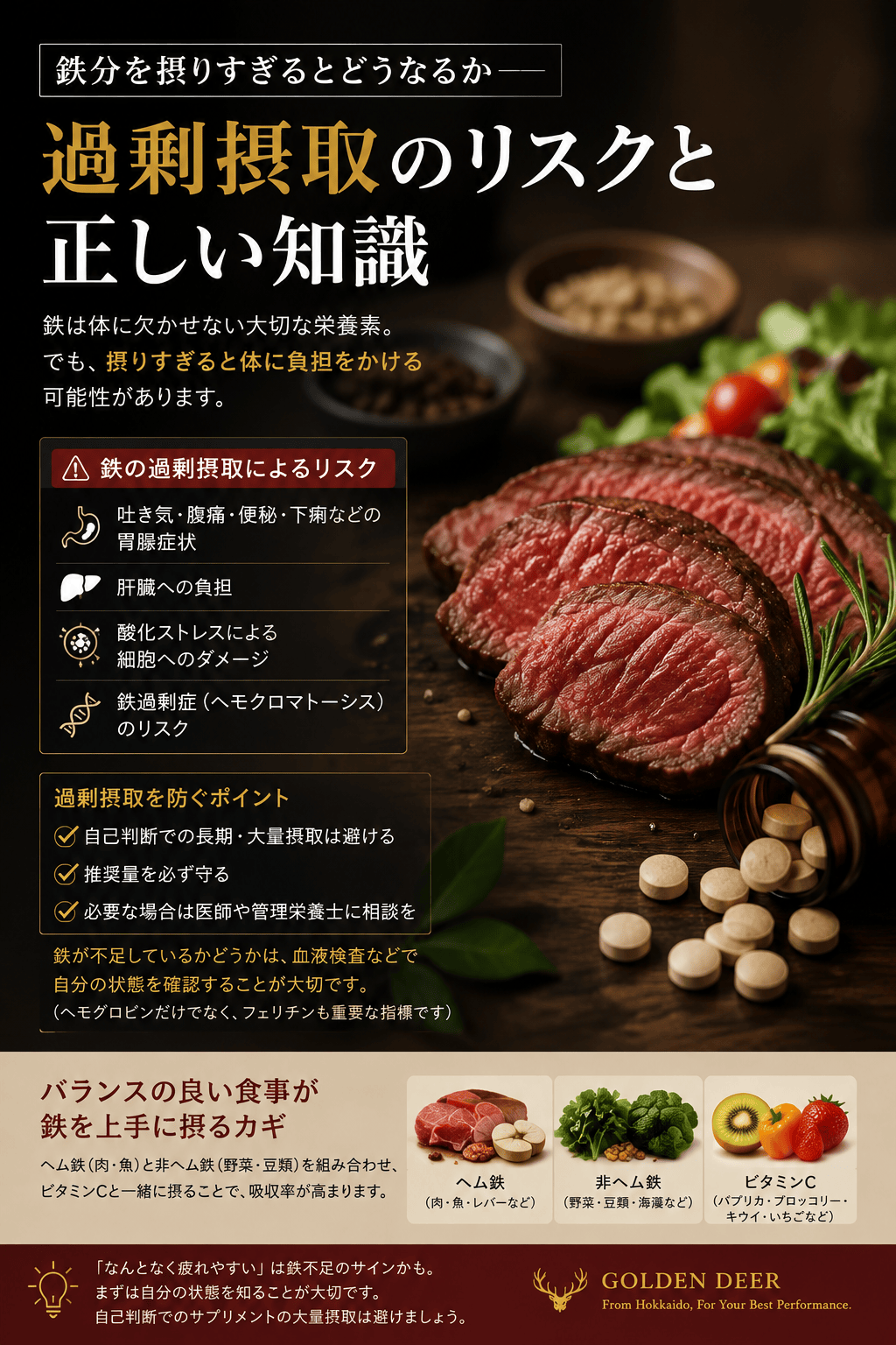 鉄分を摂りすぎるとどうなるか――過剰摂取のリスクも正直に